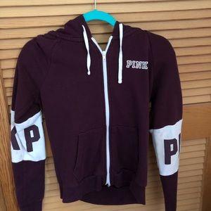 pink zip up